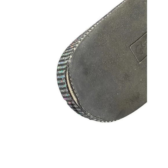 Steve Madden Womens Slides Black Faux Fur Size 5 Casual Summer Open Toe Sandals - Picture 6 of 7